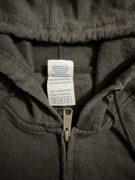 Shelby Cobra Snake Full Zip Black Hoodie Hooded Sweatshirt - Picture 3 of 5